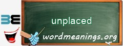 WordMeaning blackboard for unplaced